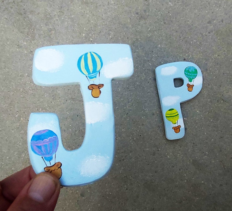 Colorful Parachutes Letters Sky Decor Blue Nursery New Etsy