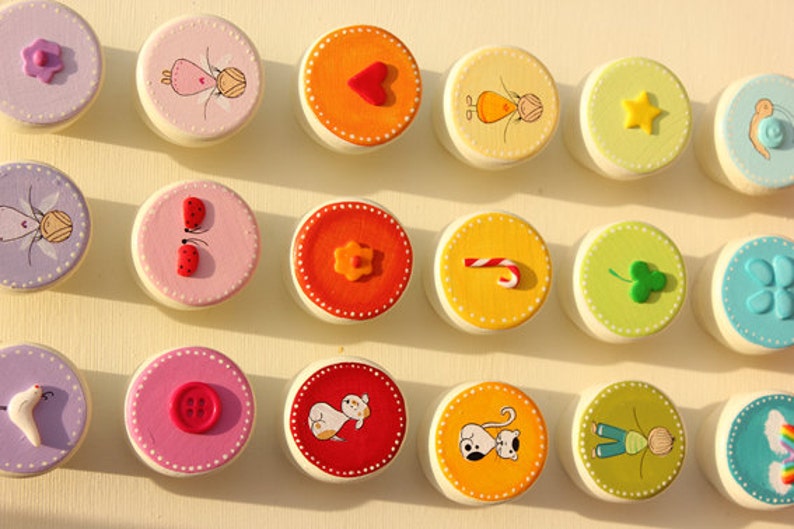 Colorful Knobs Toddler Furniture Drawer Knobs Kids Dresser Etsy