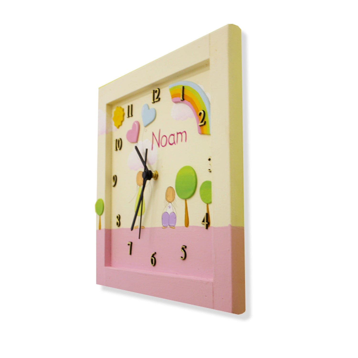 Personalized baby girl WALL CLOCK nursery wall clock for kids Etsy