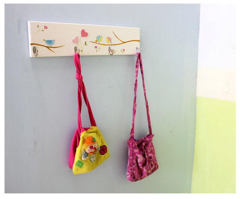 Peg Rack Nursery Coat Hanger Towel Rack Singing Birds BOYS Etsy