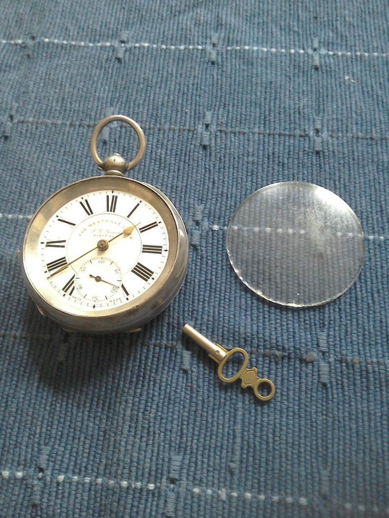 Hallmarked Swiss Silver Pocket Watch Late 1800s to Early 1900s Etsy