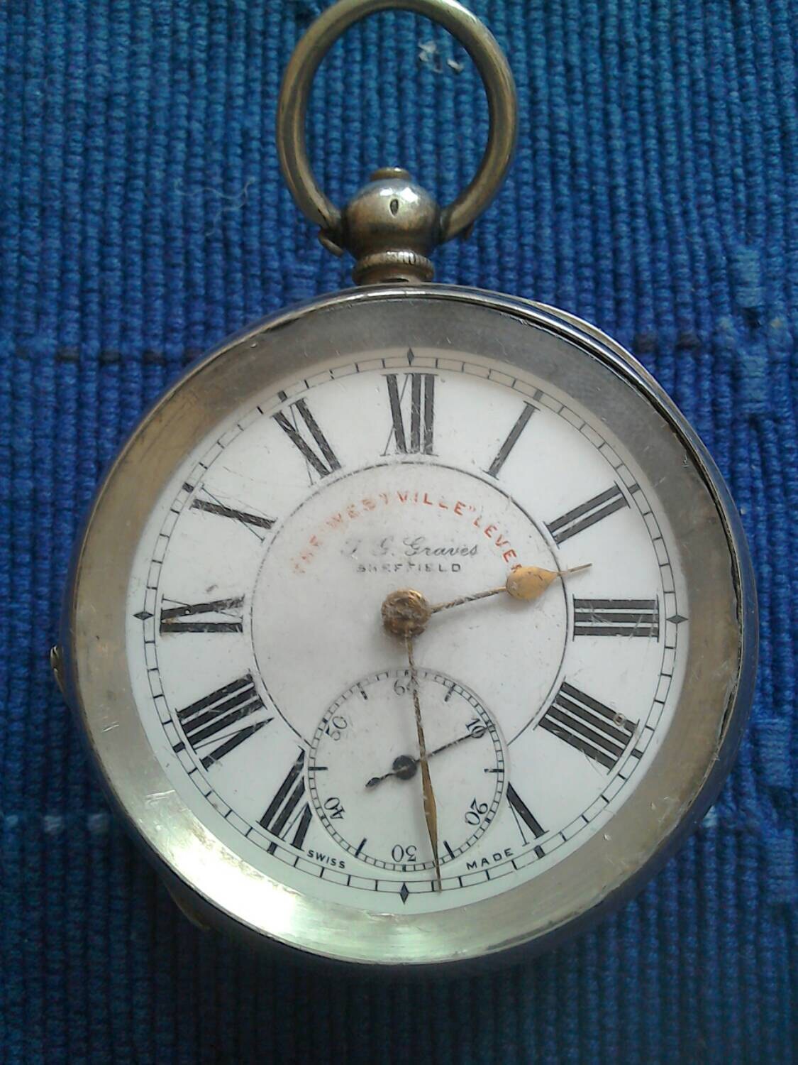 Hallmarked Swiss Silver Pocket Watch Late 1800s to Early 1900s Etsy