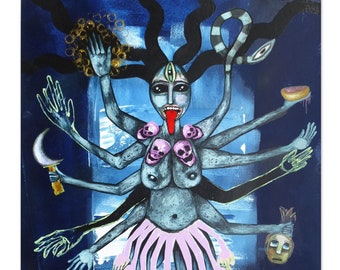 Kali Goddess painting, original artwork