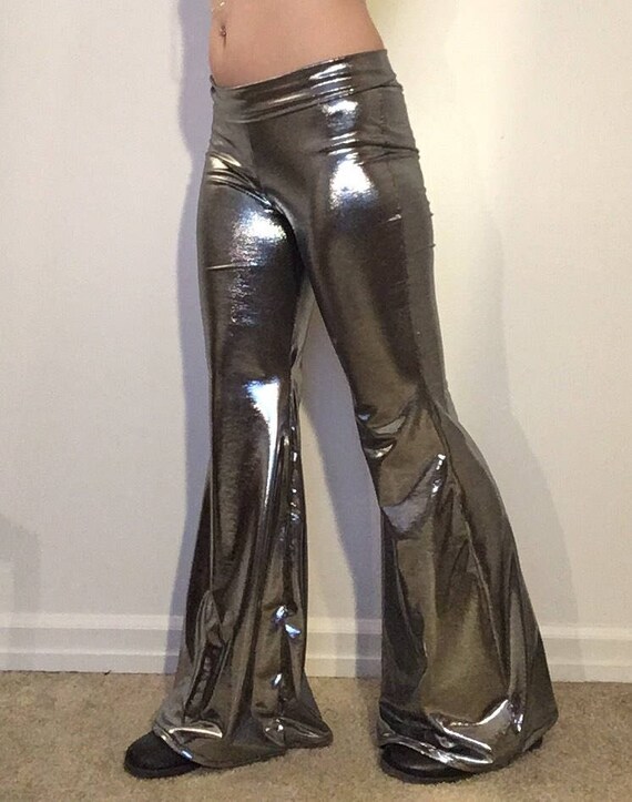 metallic bell bottoms