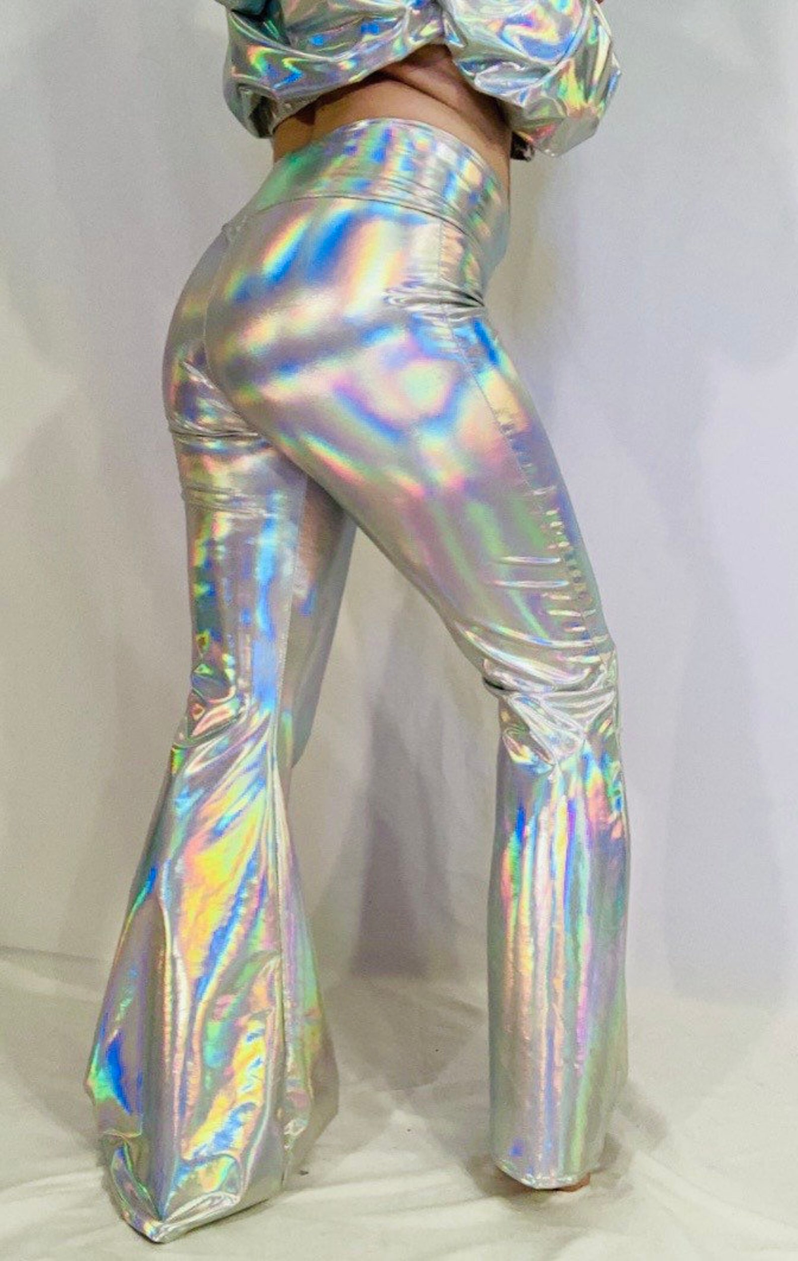 Holographic Bell Bottoms - Etsy