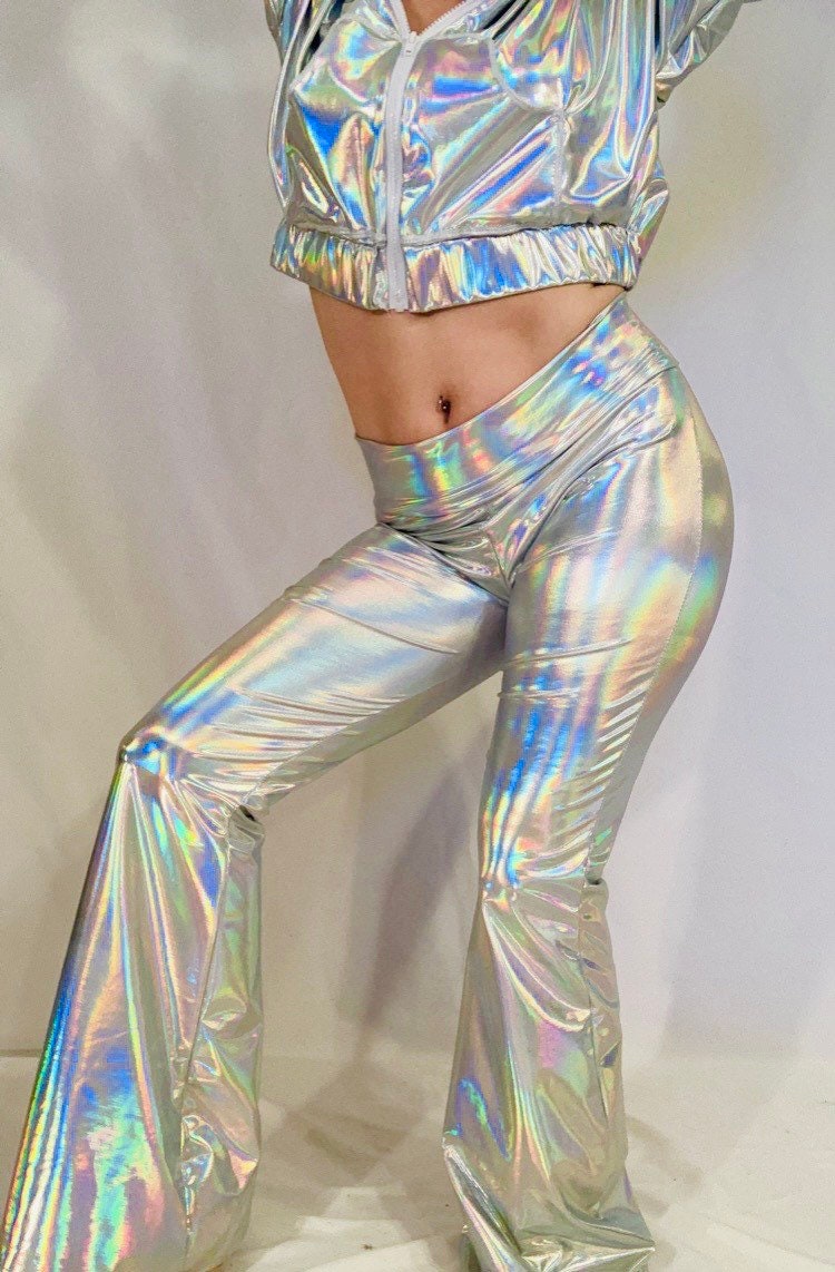 Holographic Bell Bottoms | Etsy