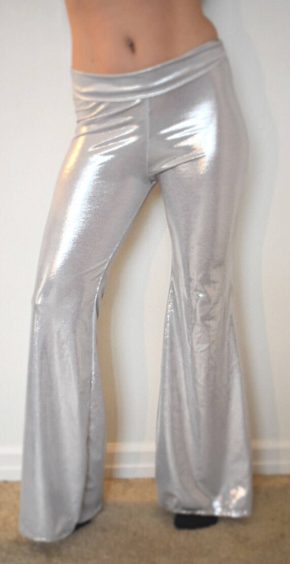 metallic bell bottoms