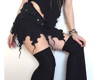 Bamboo Thigh High Leg Flares.