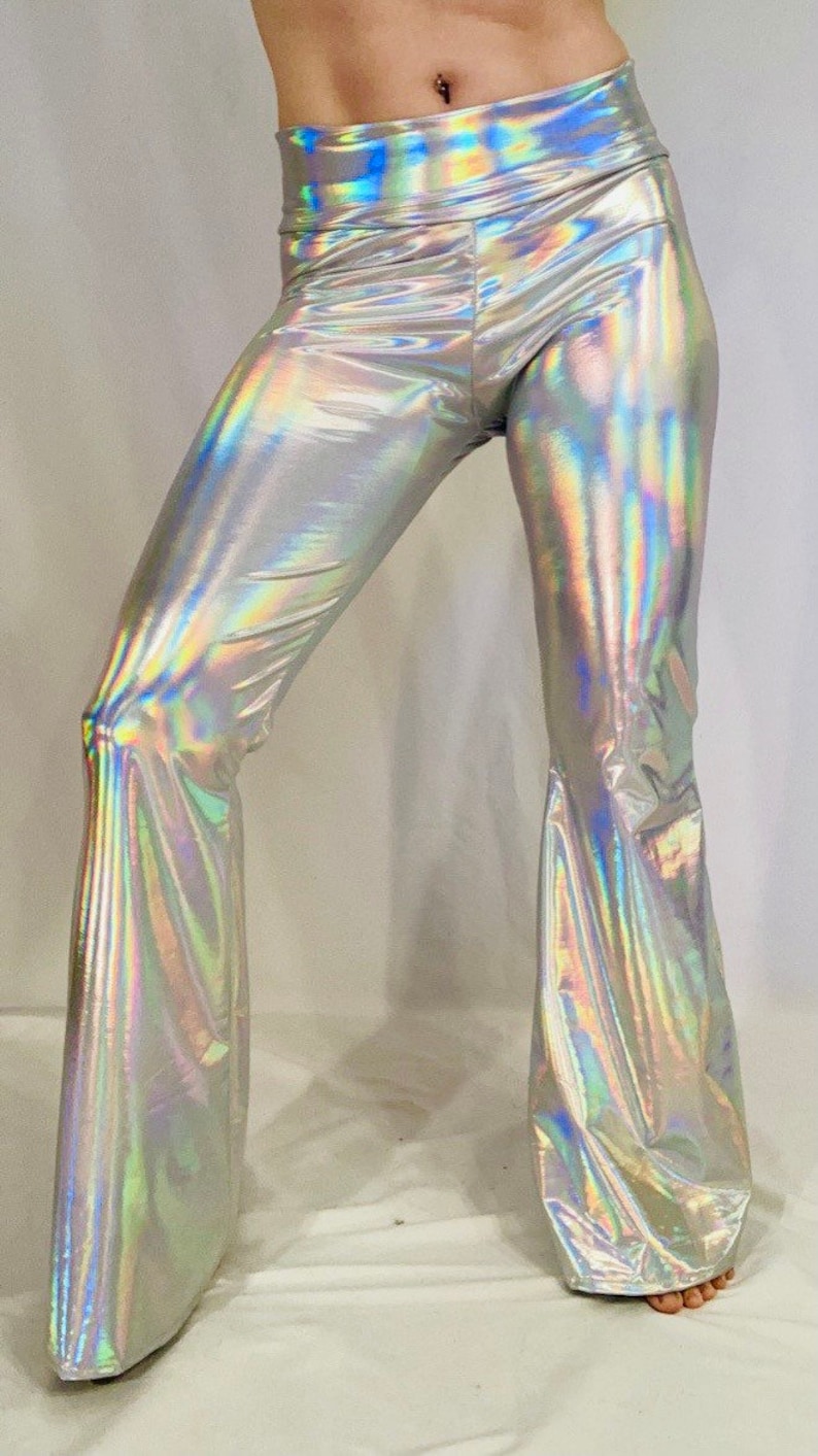 Holographic Bell Bottoms | Etsy