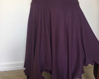 Plus Size Bamboo Pixie Skirt, Festival Jellyfish Hem