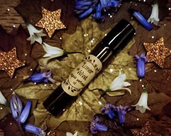 Lunar Velvet Original Perfumed Oil - Spring Summer Collection Roll On Fragrance - Fig Cassis Vanilla Cherry Coconut Fruity Vegan Oil Blend