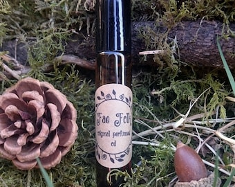 Fae Folk Original Perfumed Oil - Spring Summer Fairy Pixie Roll On Fragrance - Floral Violet Forest Berries Bergamot Vetiver Vegan Oil Blend