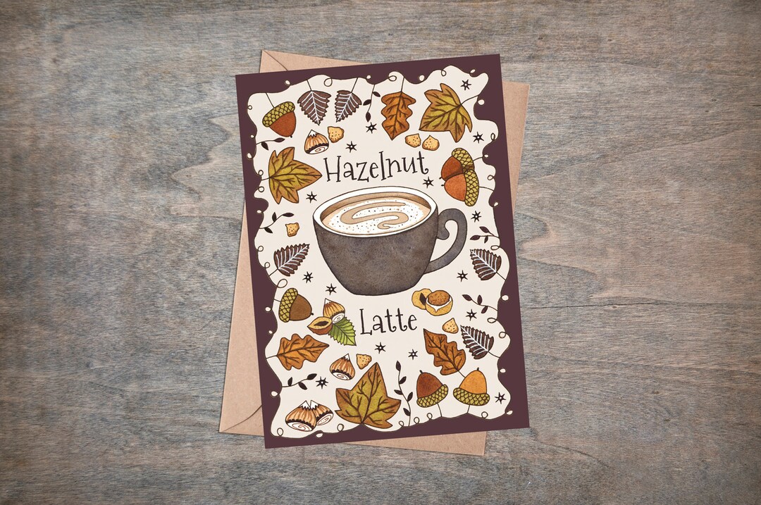 180g Felpa in puro cotone autunnale con grafica caffè, felpa