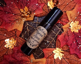 Harvest Moon Original Perfumed Oil - Sweet Pumpkin Apple, Ginger And Autumn Spices Roll On Fragrance - Spicy & Gourmand Vegan Oil Blend