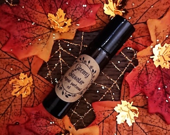 Düsteres Pullover Original Parfümöl - Spooky Flanells, Limette, Zeder & schwarzer Pfeffer Roll-on Duft - frisch und rauchige vegane Öl-Mischung