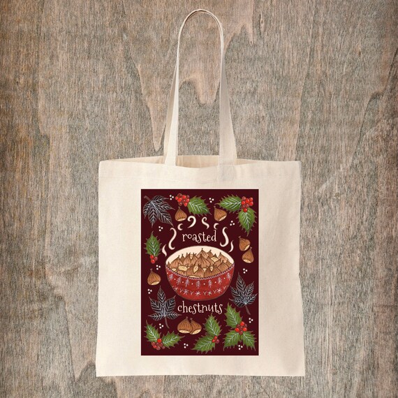 I Love Egg Nog Cotton Tote Bag