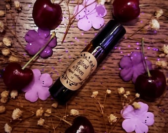 Blood Moon Original Parfümöl - Romantischer Frühlings Duft - Brombeere, Himbeere, Blutorange & Drachenblut Vegan Öl Mischung