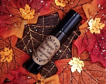 Huile parfumée originale Pumpkin Spice Latte - Parfum en rouleau de café citrouille confortable - Mélange d'huiles végétaliennes gourmandes de citrouille, de café et de vanille