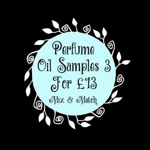 Speciale aanbieding! 3 parfumoliemonsters voor 13 pond - 3 ml originele geparfumeerde olierol op geuren - aangepaste set veganistische oliemelanges