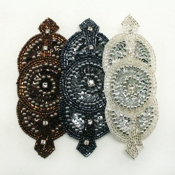 1 pc of Rhinestone applique beaded Headband Hair Accessories Etsy