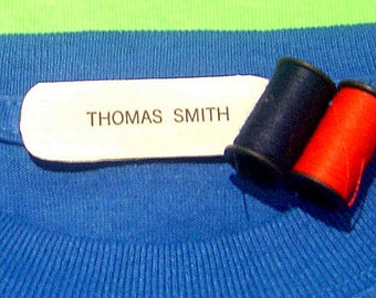 Sew on camp labels