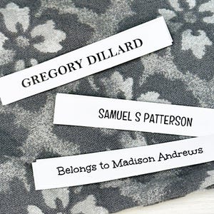 Professionally Printed Iron On Clothing Labels: Durable No-Fade Fabric