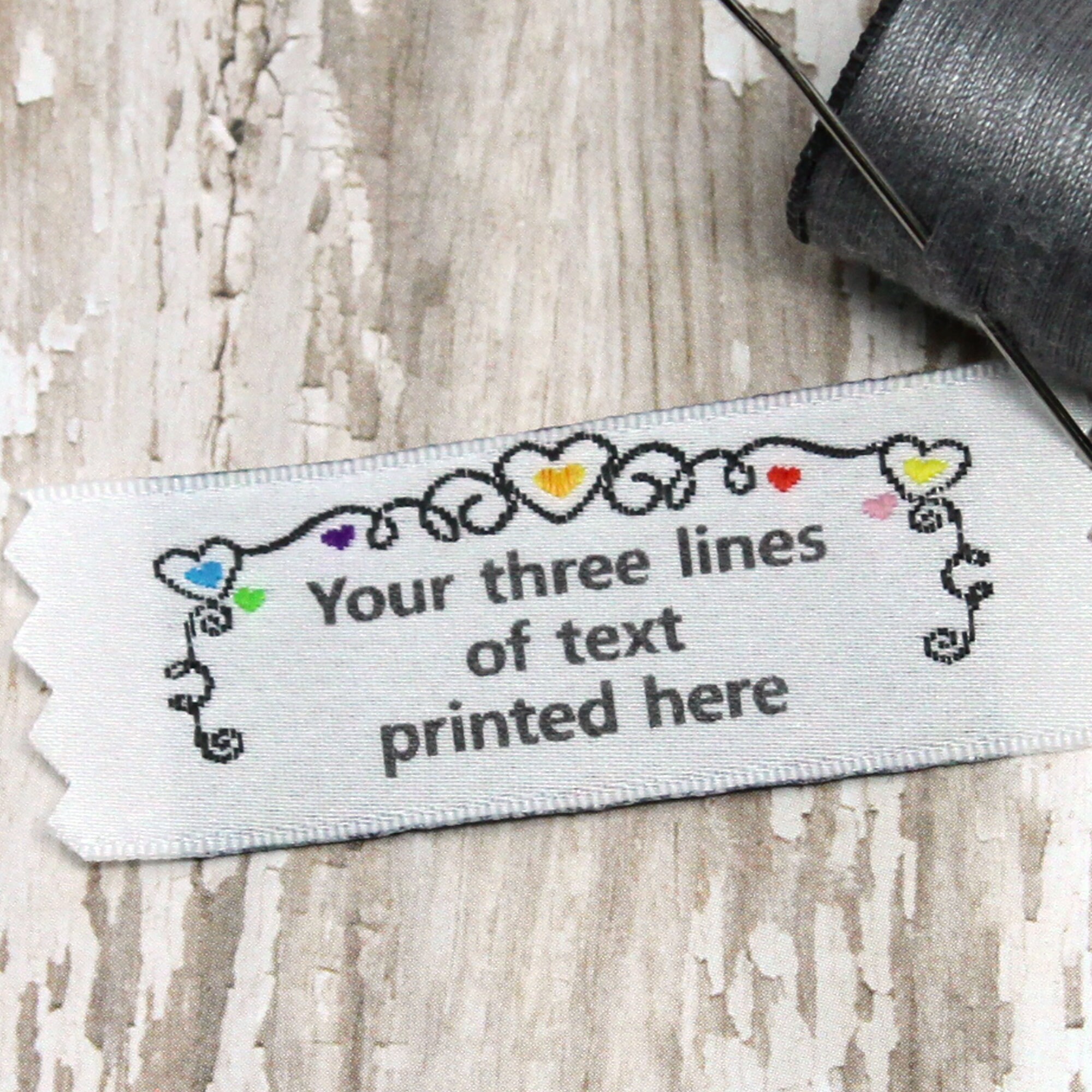 Personalized Clothing Labels, Custom Sewing Labels, Woven Labels, Clothing Tags, Sew On Fabric Labels, Knitting Labels, Crochet Labels,