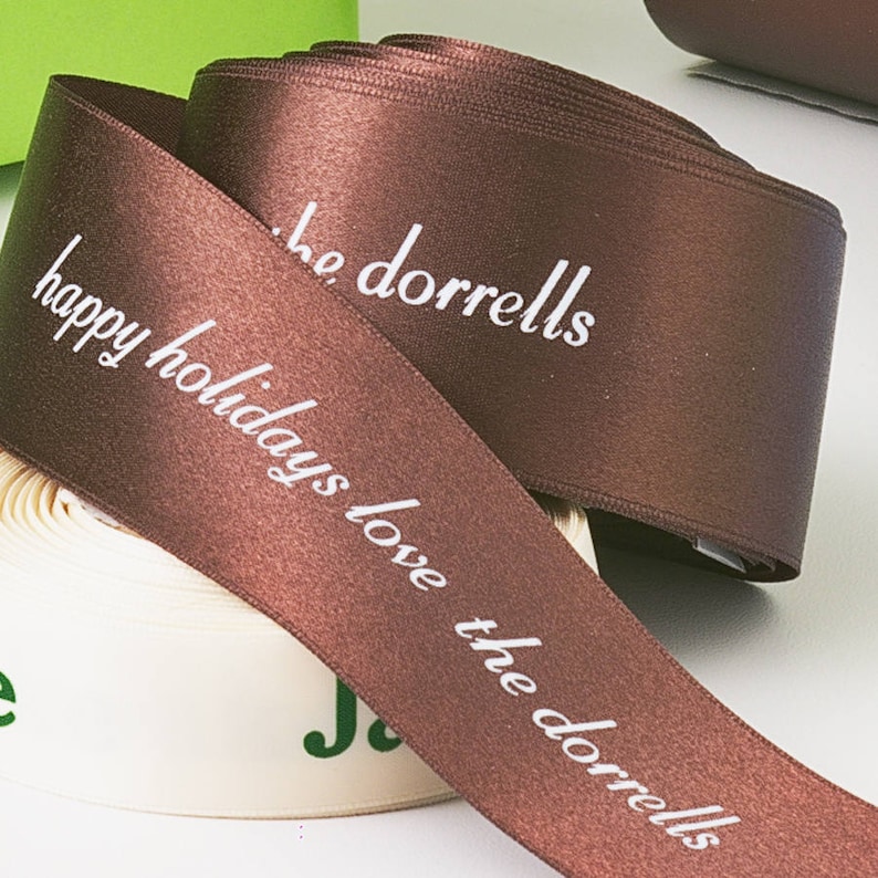 Custom Personalized Ribbon For Christmas Ts 15 Etsy