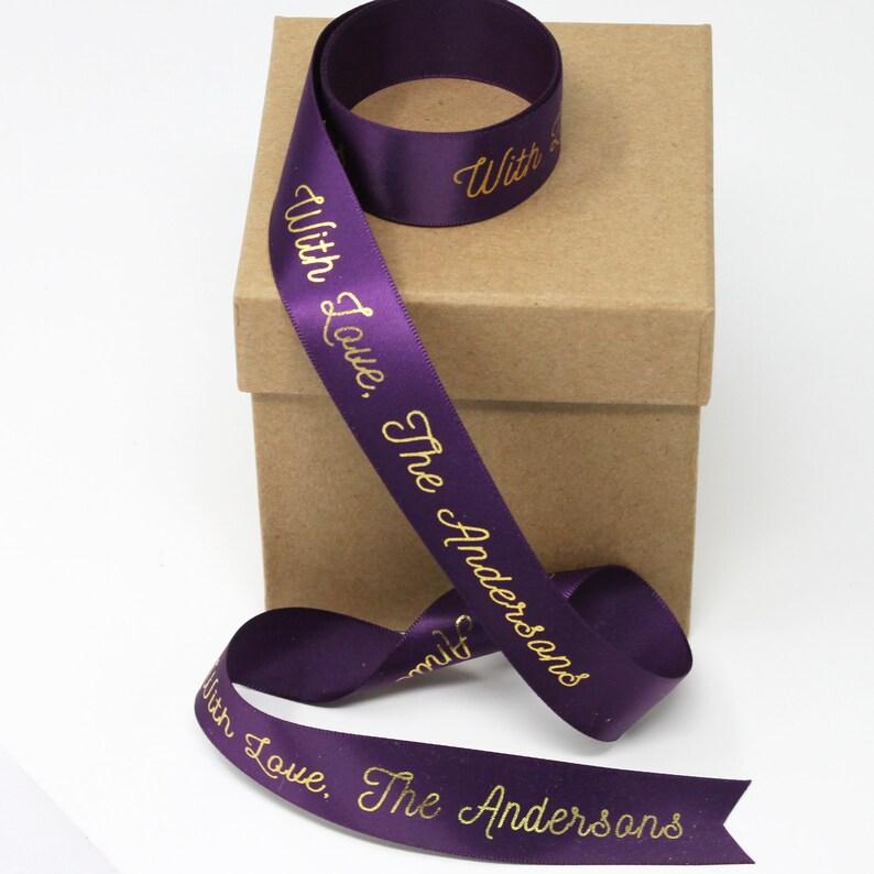 Personalized Christmas Ribbon: Custom Printed Satin Gift Wrap (10 Yards ...