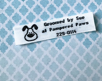 Personalized Woven Labels, Fabric Labels, Garment Labels, Custom Labels, Apparel Labels,