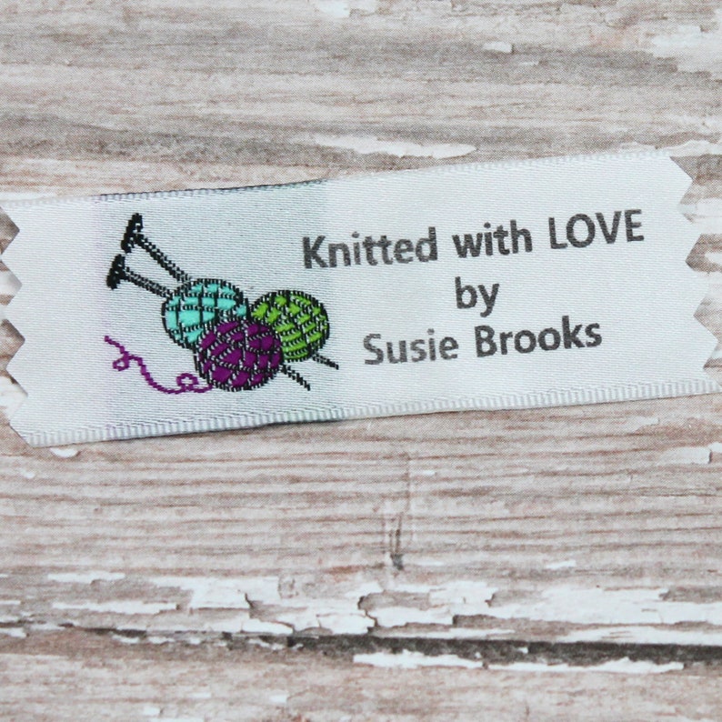 Knitting Needle Labels Woven Labels Labels for Knitters | Etsy