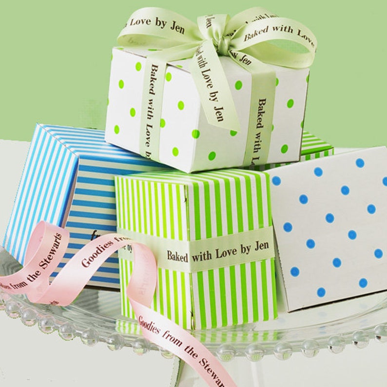 Imprinted Ribbons Personalized Satin Ribbon Professionally Etsy