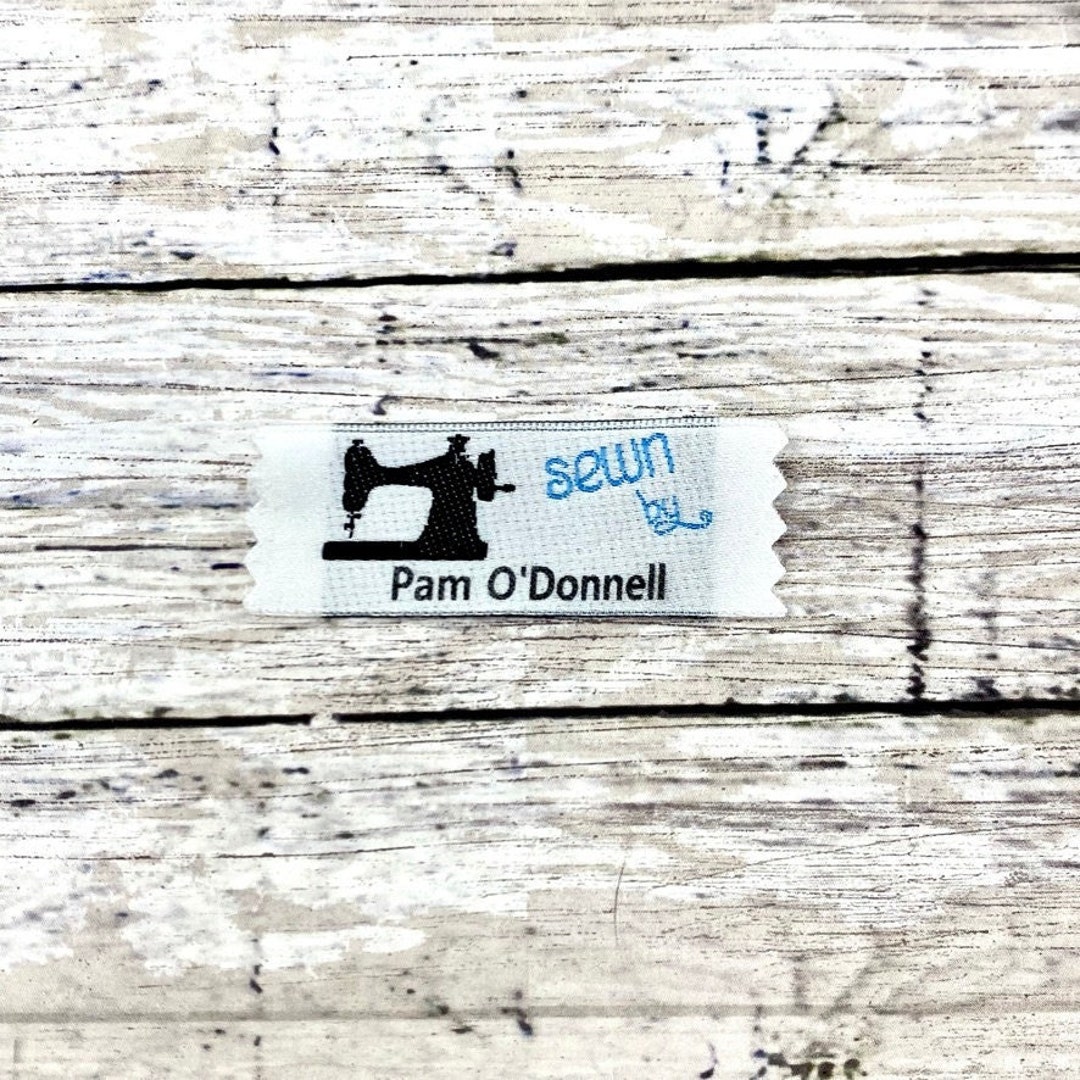 Vintage Sewing Machine Labels, Custom Labels, Woven Labels