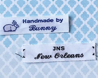 Woven Labels made from 100% Cotton, Label your knitting, sewing, crochet and quilting creations.