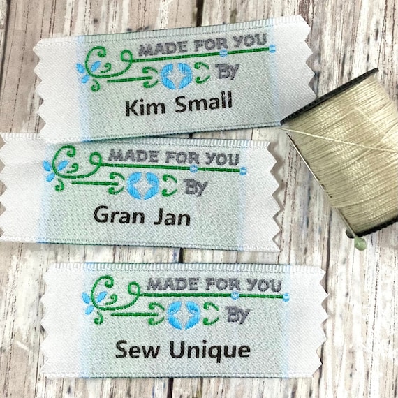 Personalized Sewing Labels, Custom Labels, Vintage Labels, Woven Labels,  Personalized Labels for Crafts, Fabric Labels, Sewing Labels 