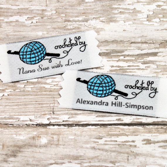 Personalized Clothing Labels, Custom Sewing Labels, Woven Labels, Clothing  Tags, Sew on Fabric Labels, Knitting Labels, Crochet Labels, 