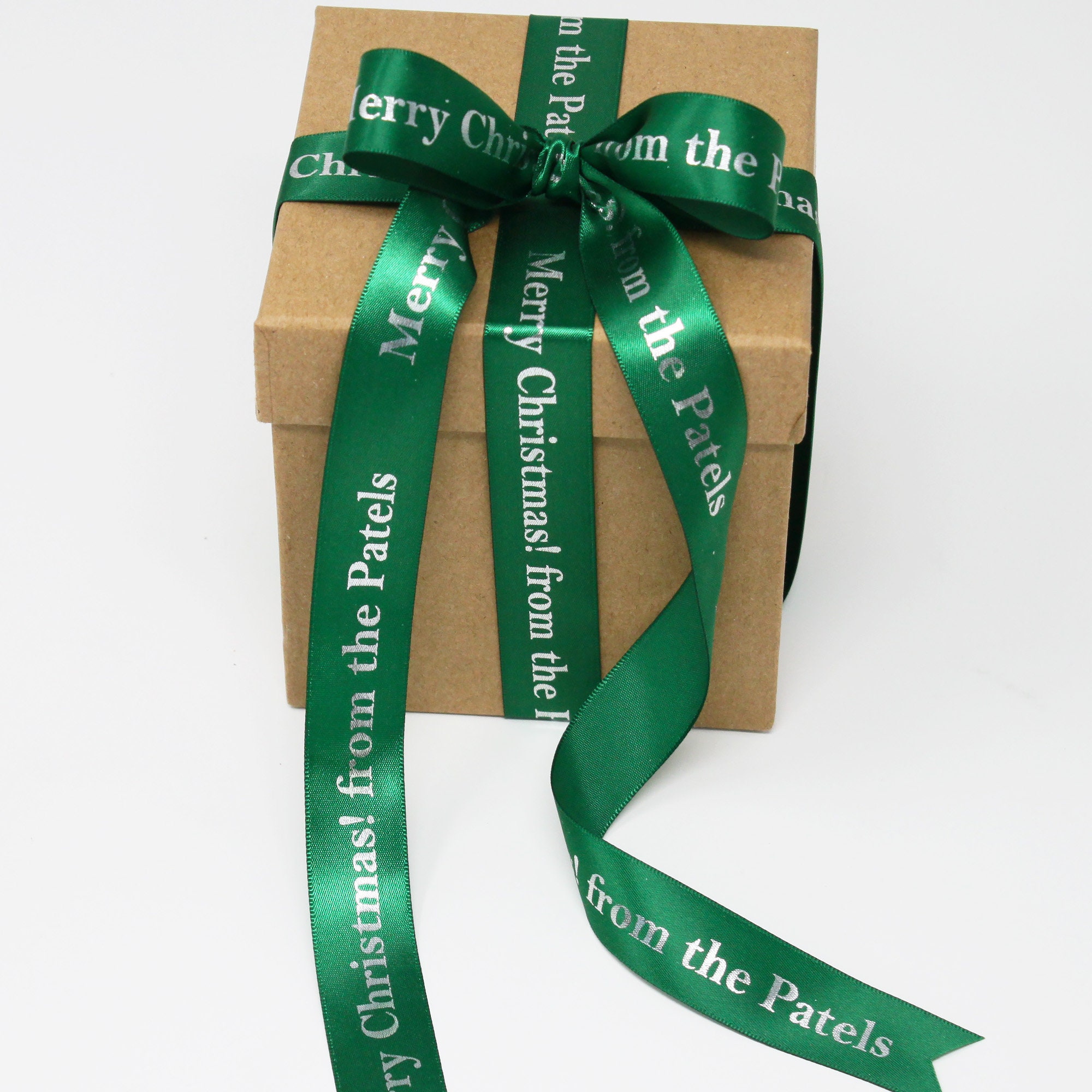 Personalized Christmas Ribbon: Custom Printed Satin Gift Wrap (10 Yards ...
