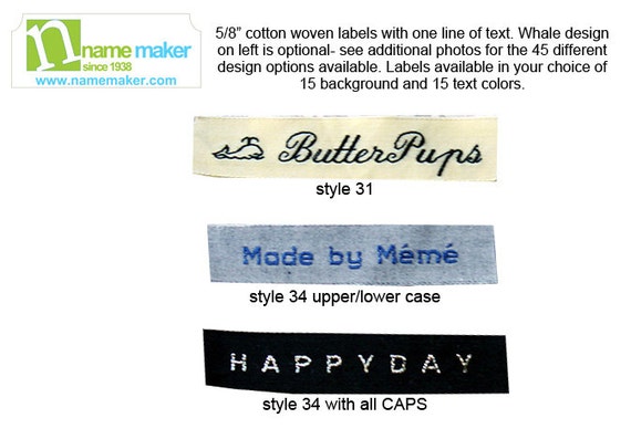 Sew on Custom Woven Clothing Labels, 100% Cotton Environmentally Friendly Labels  for Clothes, Woven Labels, Kids Labels 