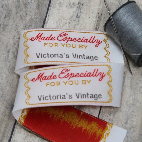 Custom Woven Labels, Clothing Tags, Custom Labels Made Especially For You By, Sewing Labels, Knitting Crochet and Quilt Labels