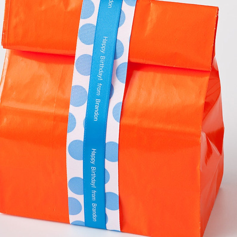 Imprinted Ribbons Personalized Satin Ribbon Professionally Etsy