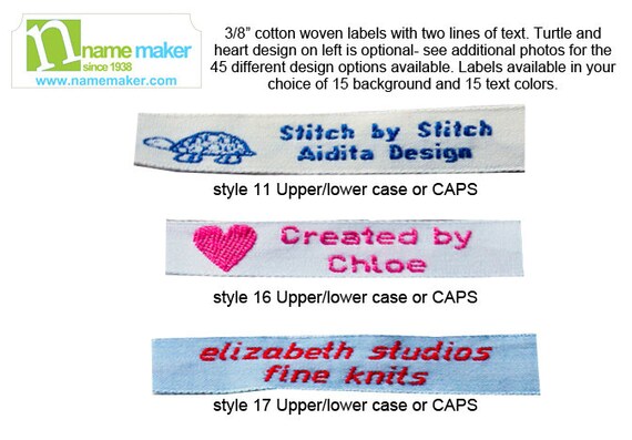Sew On Clothing Label Style 16