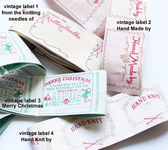 Vintage Sewing Labels and Antique Clothing Labels - Different