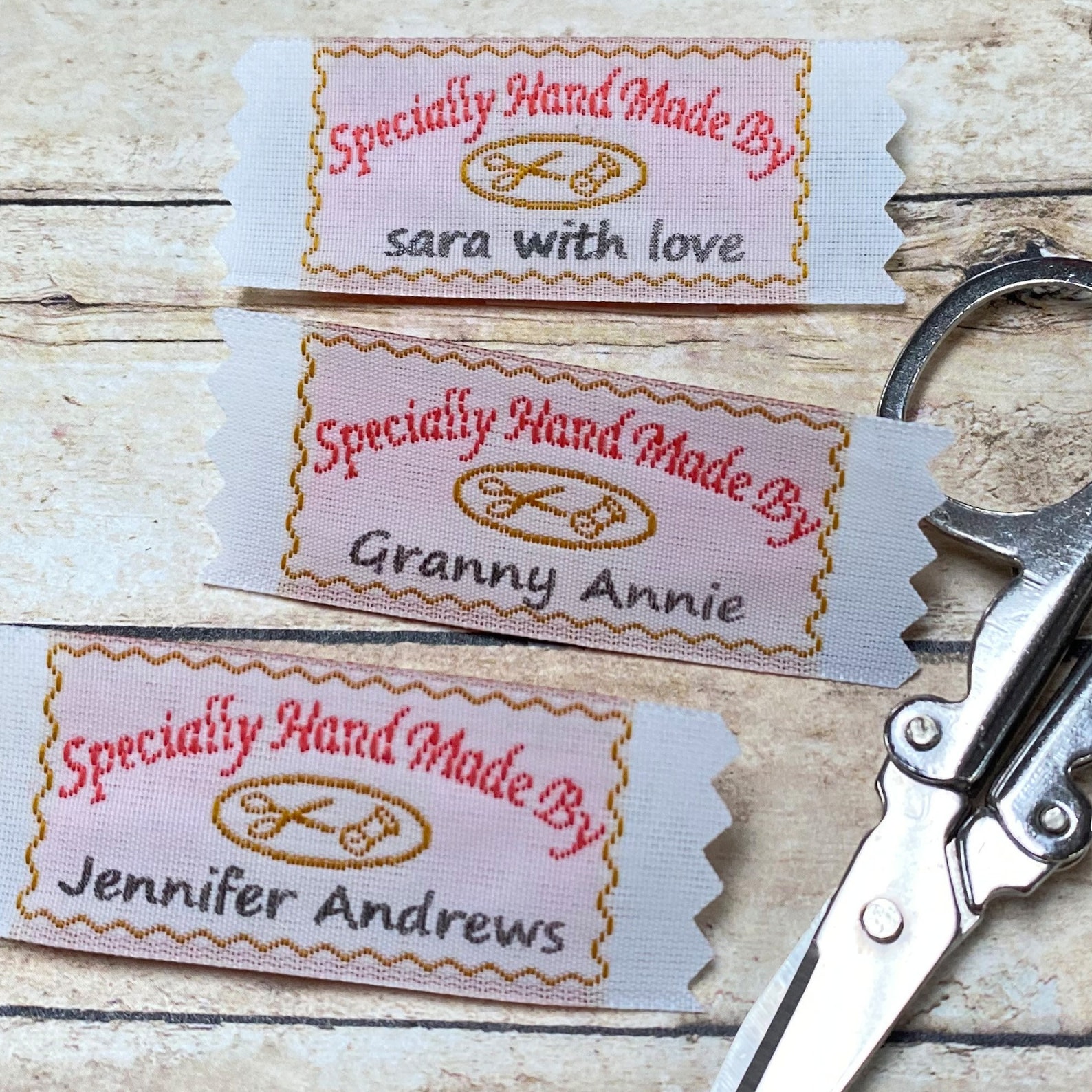 Specially Hand Made by Woven Labels, Fabric Labels, Custom Labels ...