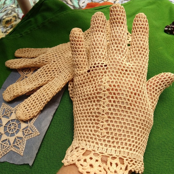 Lace Gloves Etsy