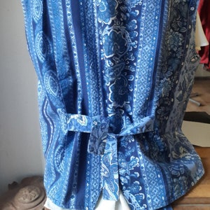Vintage Provence fabric vest Reversible sophieladydeparis image 5