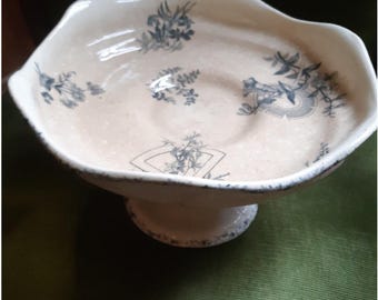 Compoteira antiga francesa em ferro fundido, estilo Emile Bourgeois Regence, para bolos ou frutas #sophieladydeparis