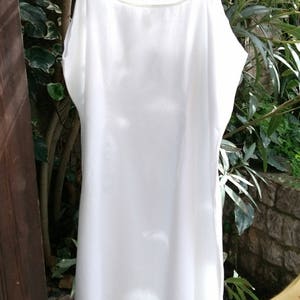 Victorian Slip White Straps Cotton Dress Curved French 1900's Large Slip Free Shipping sophieladydeparis image 5
