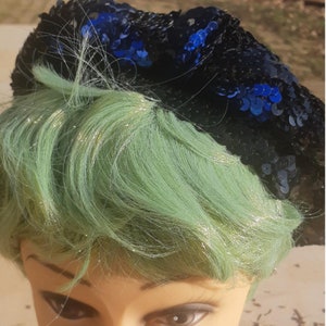 French Vintage Sequin Beret Agapi Paris