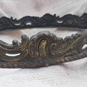 Antique Ornate French Brass Chandelier Frame: Castle Part