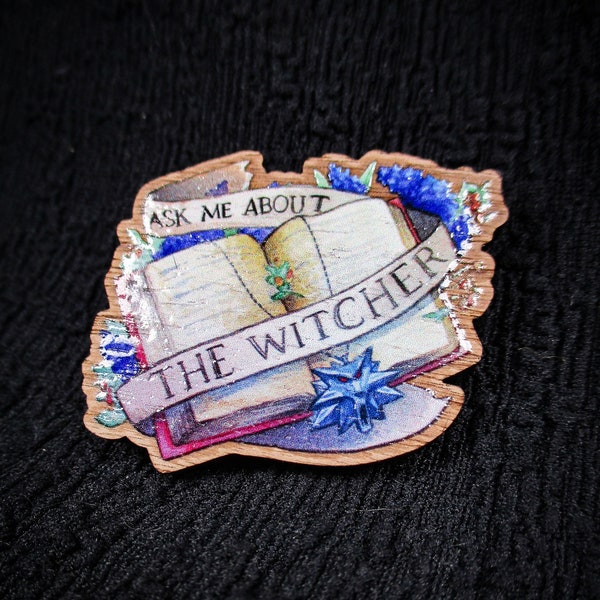 The Witcher - wooden pin